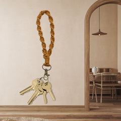 Porte-clé/bracelet taupe