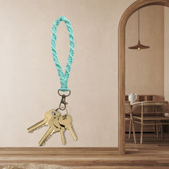 Porte-clé/bracelet turquoise
