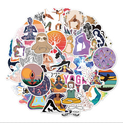 Yoga (lot 50 autocollants)