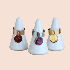 🙂🐾🍒🍸🦋⭐️Bague ajustable émoji
