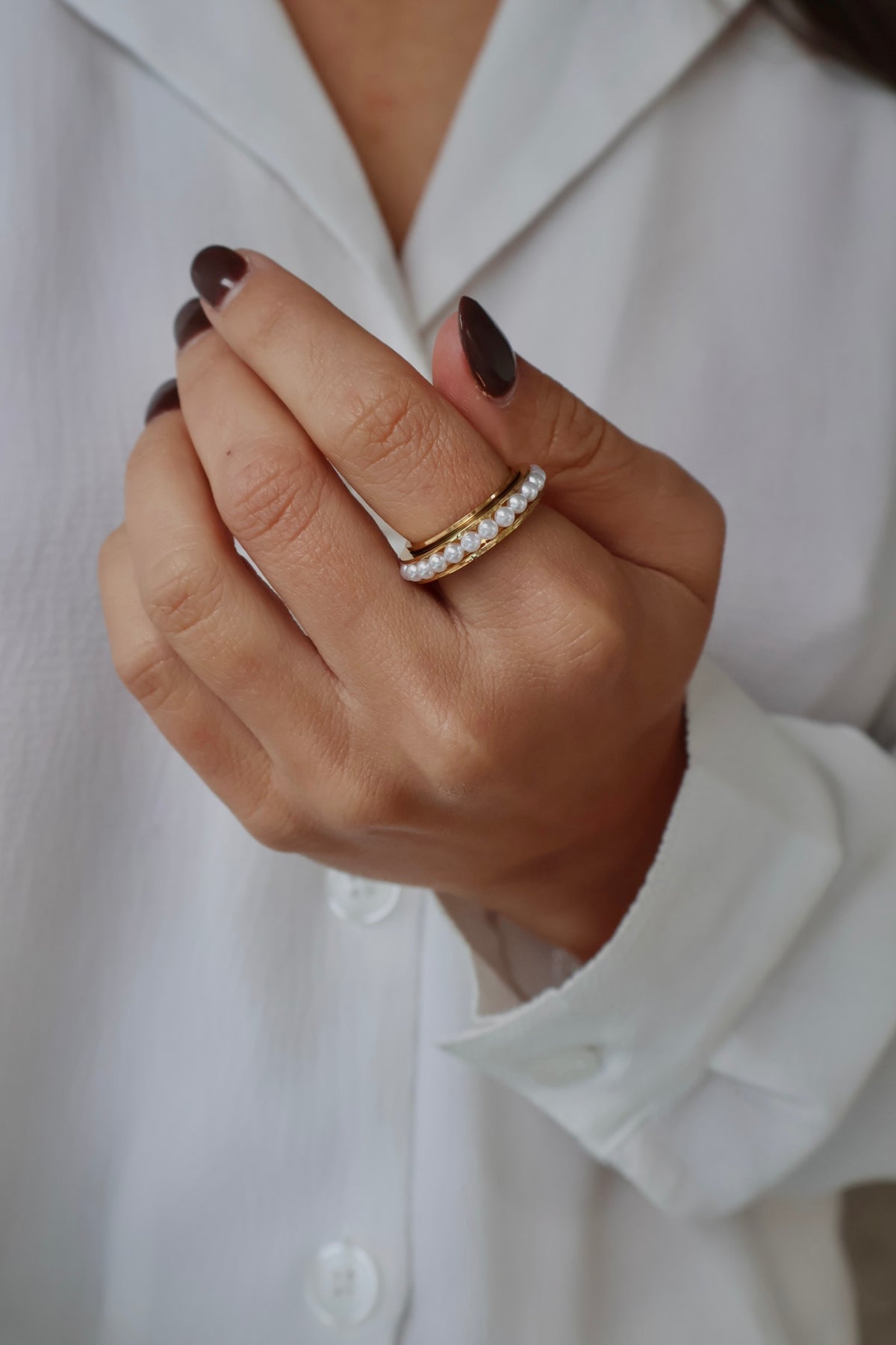 Perlie bague anti-stress or