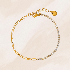 Bracelet zircon blanc