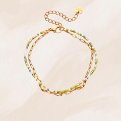 Bracelet double vert