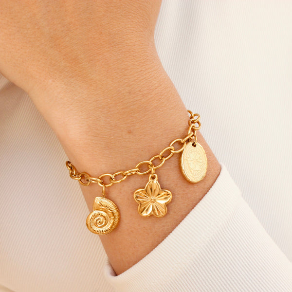 Bracelet maille or