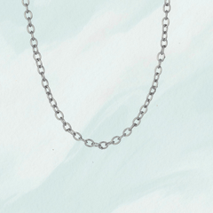Collier maille argent