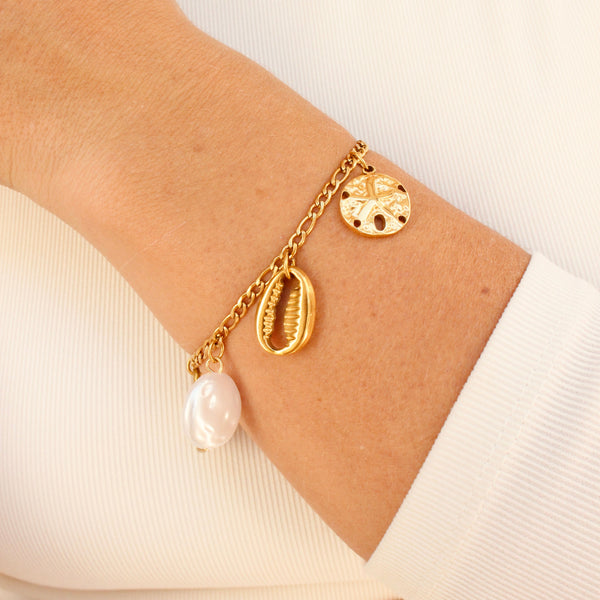 Bracelet chaîne figaro or