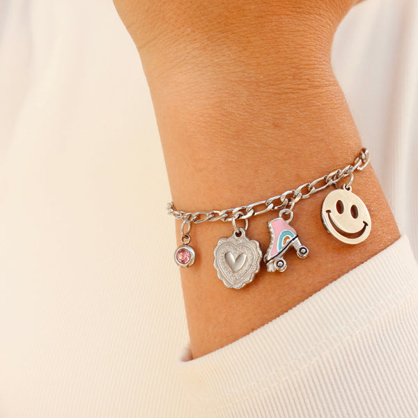 Bracelet chaîne figaro argent