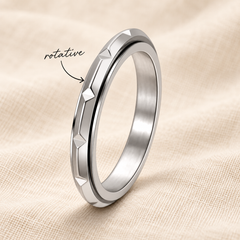 Losy bague anti-stress argent