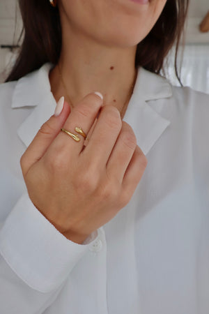 Bague câlin or (ajustable)