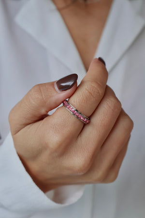 Rosiette bague anti-stress argent