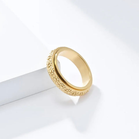 Floria- Bague de méditation or