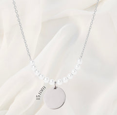 Collier perle argent