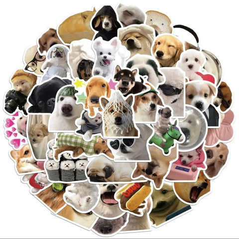 Chiens (lot 50 autocollants)