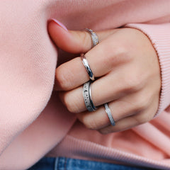 Calmi- Bague de méditation argent