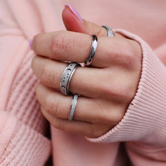 Calmi- Bague de méditation argent
