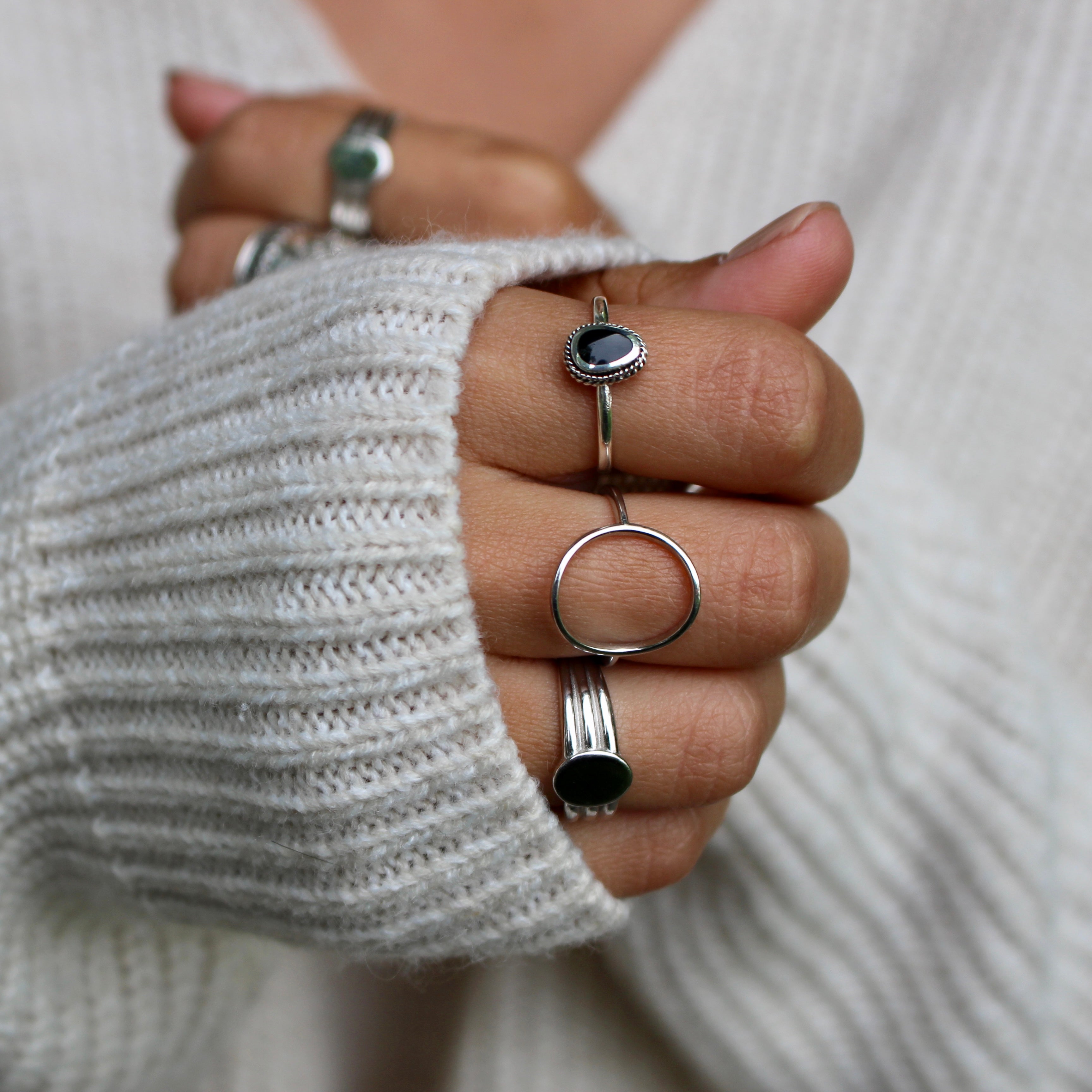 Look bagues en argent sterling 925 par créatival 