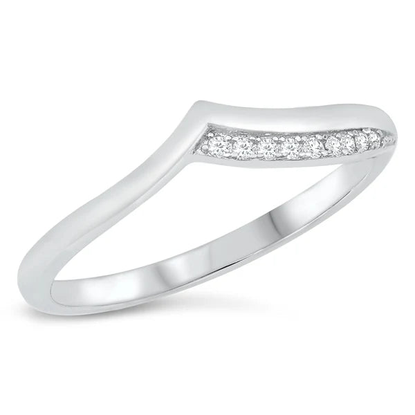 Bague Alina en argent sterling 925 sur fond blanc