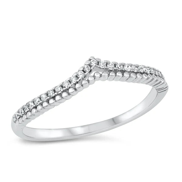 Bague Céliane en argent sterling 925 sur fond blanc