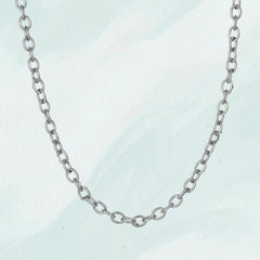 Collier maille argent