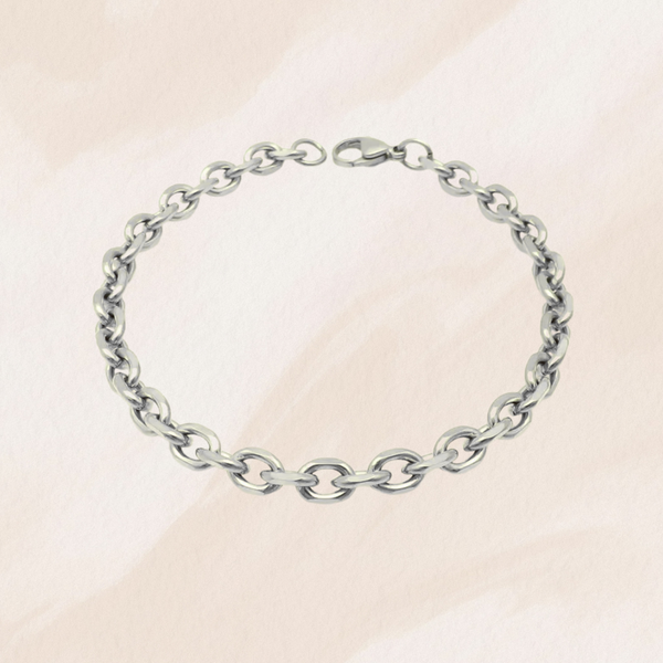 Bracelet maille argent