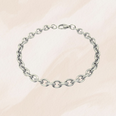 Bracelet maille argent