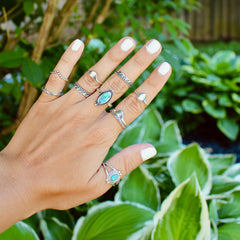 look de bagues en argent sterling .925 résistantes à l'eau
