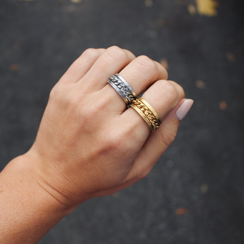 Spirit -Bague de méditation argent