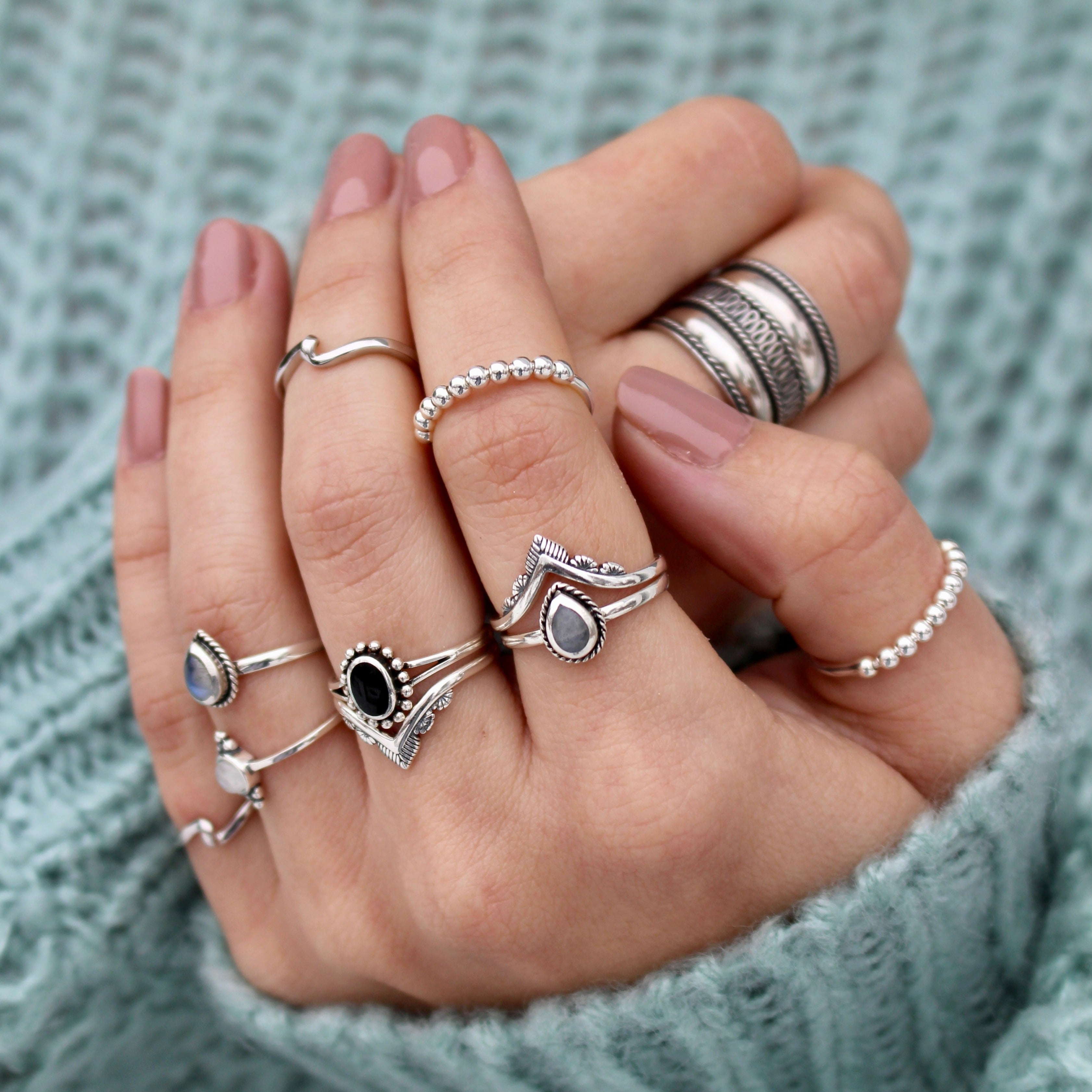 Bague Cleo en argent sterling 925 par créatival